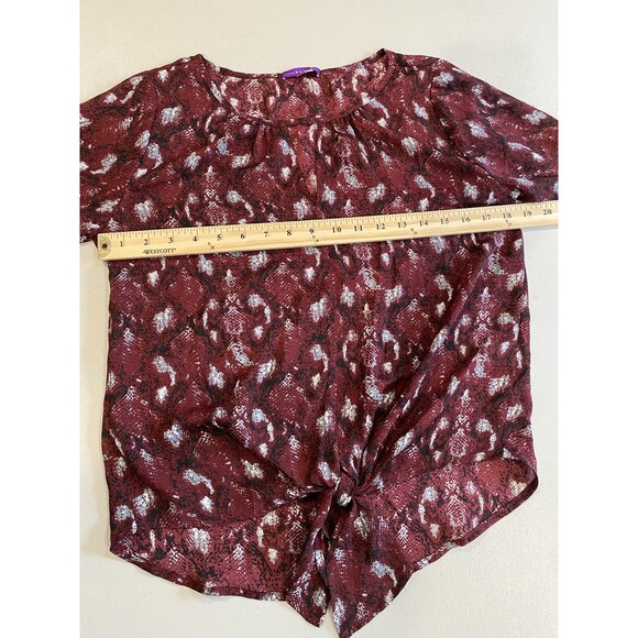 NEW Stitch Fix Tie Front Blouse Womens XS Workwear Travel Lightweight Career - Picture 7 of 7